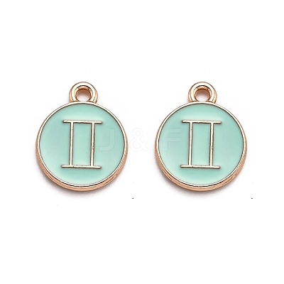 Alloy Enamel Pendants ENAM-S124-01B-15I-1