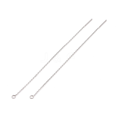Non-Tarnish 304 Stainless Steel Stud Earring Finding STAS-E161-06P-1