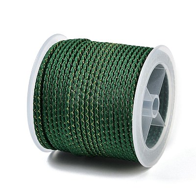 11M Polyester Braided Cord with Cotton Core & Metallic Thread OCOR-Z006-01-36-1
