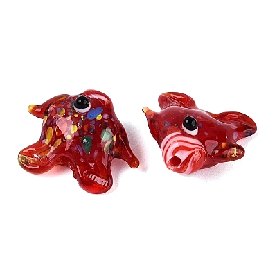 Handmade Lampwork Beads LAMP-T023-16O-1