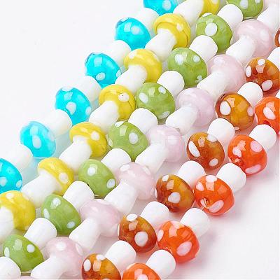 Handmade Lampwork Beads Strands LAMP-E015-03-1
