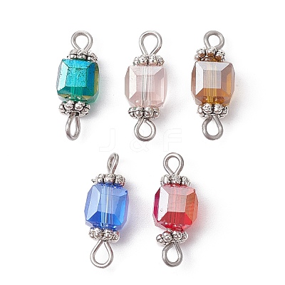 Glass Connector Charms PALLOY-JF02364-02-1