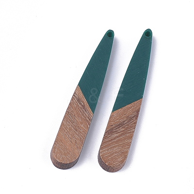 Resin & Walnut Wood Pendants RESI-S358-40I-1