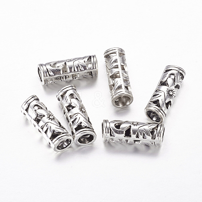 Tibetan Style Hollow Tube Beads LS-LF10482Y-1
