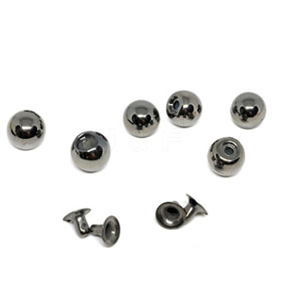 ABS Plastic Imitation Pearl Rivet Studs IFIN-WH0062-09B-1