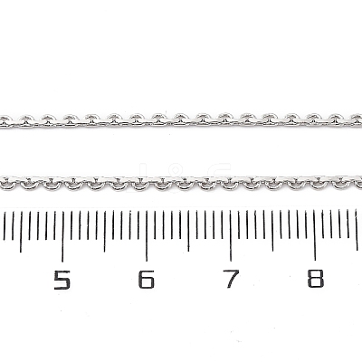 Brass Link Chain Necklaces for Women NJEW-D302-13P-1