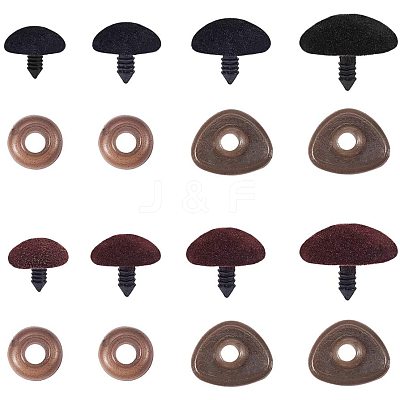 Flocky Plastic Cabochons for DIY Scrapbooking Crafts DIY-PH0074-77-1