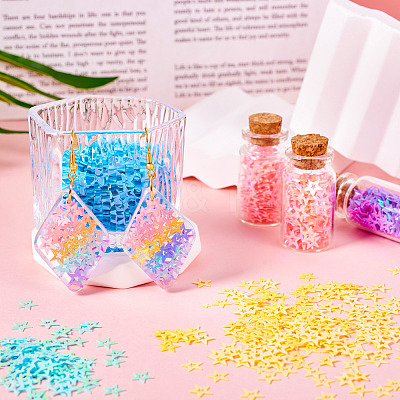120G 6 Colors Plastic Sequins Beads PVC-TA0001-05A-1