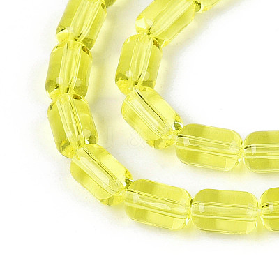 Transparent Glass Beads Strands GLAA-T028-14T-01-1