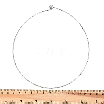 1.5MM Textured 304 Stainless Steel Necklace Making STAS-P444-02P-1