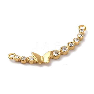 PVD Vacuum Plating 304 Stainless Steel Rhinestone Links STAS-L081-001G-1