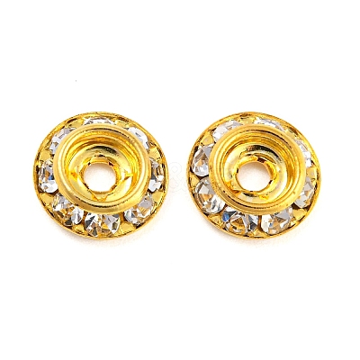 Brass Crystal Rhinestone Beads RB-F035-06A-G-1