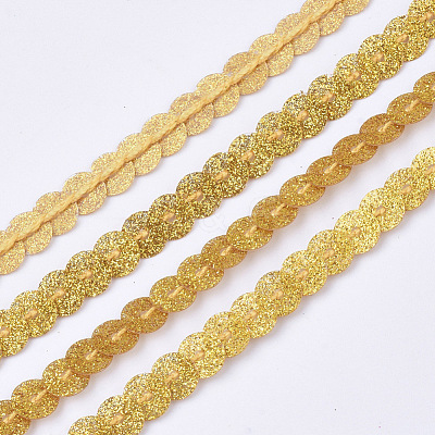 Ornament Accessories Plastic Paillette Bead Strands PVC-T006-02J-1