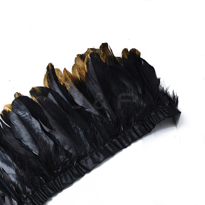 Golden Plated Goose Feather Cloth Strand Costume Accessories FIND-T014-01F-1