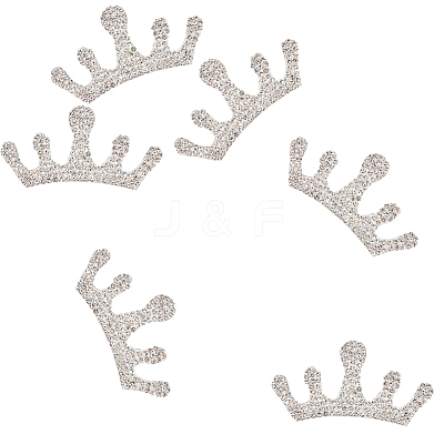 Crown Self Adhesive Rhinestone Appliques DIY-WH0349-70-1