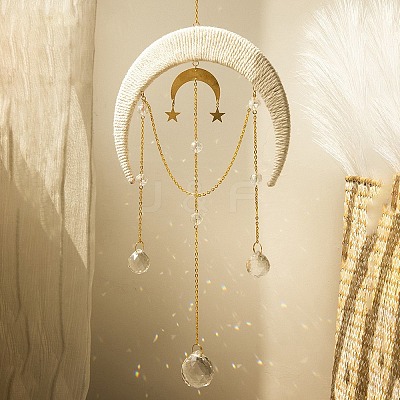 Glass Teardrop Pendant Decoration PW-WG19071-02-1
