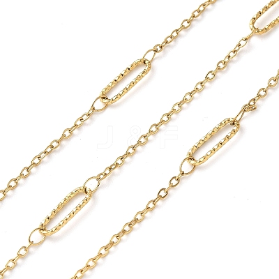 304 Stainless Steel Oval & Cable Chains CHS-C015-04B-G-1