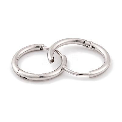 Non-Tarnish Round Ring 304 Stainless Steel Hoop Earrings for Women EJEW-G388-02C-P-1