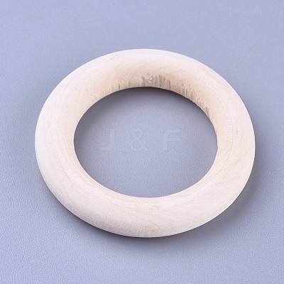Unfinished Wood Linking Rings X-WOOD-F002-01-40mm-1