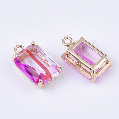Transparent Glass Pendants X-GLAA-T007-20C-1