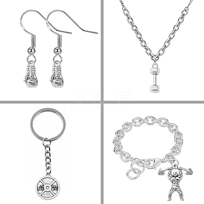 DIY Sport Theme Tibetan Style Alloy Making Finding Kit DIY-YW0008-72-1