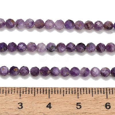 Natural Charoite Beads Strands GG-CBA77FB-B02-3mm-1