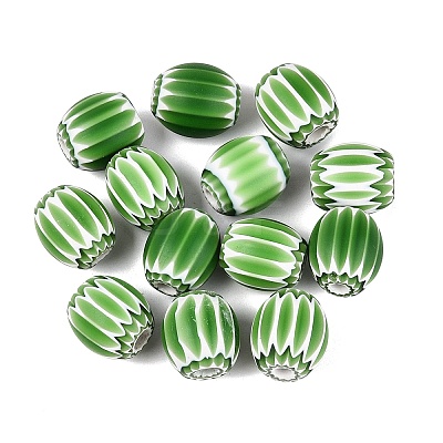 Handmade Millefiori Glass Barrel Beads LA-N002-18A-1