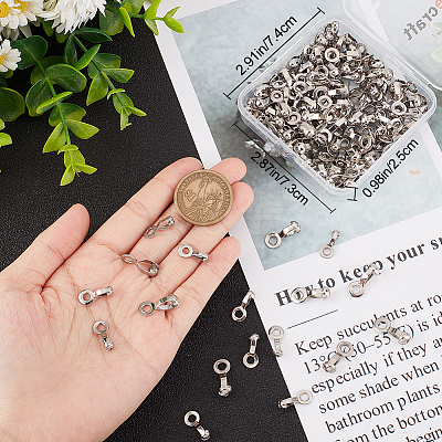 150Pcs 3 Style 304 Stainless Steel Ball Chain Connectors STAS-BBC0002-64-1