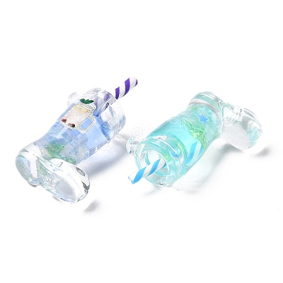 Transparent Acrylic Pendants OACR-M005-01-1