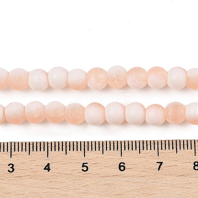 Frosted Crackle Glass Beads X1-GLAA-U001-8mm-M05-1