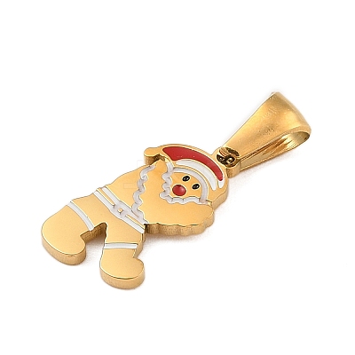 Christmas Theme 304 Stainless Steel Pendants STAS-R007-01R-G-1
