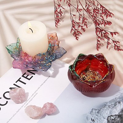 2Pcs 2 Styles Candle Holder Silicone Molds DIY-SZ0003-17-1
