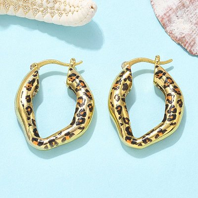 Brass Hoop Earrings EJEW-Q015-12A-G-1