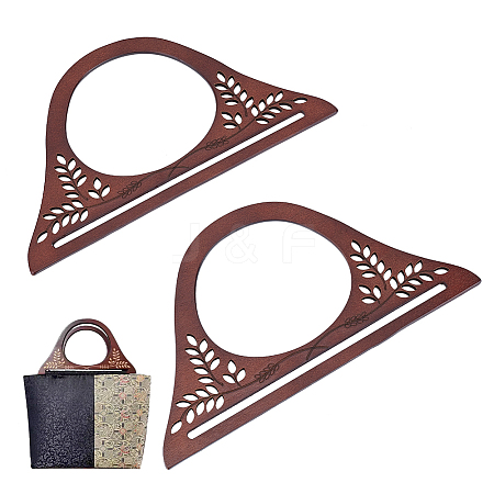 Wooden D-shaped Bag Handles WOOD-WH0124-23-1