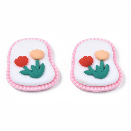 Opaque Resin Cabochons CRES-S308-035-1
