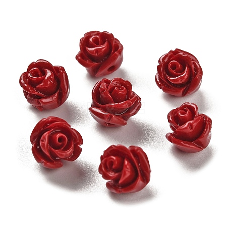 Synthetic Coral Carved Beads CORA-H003-01B-18-1