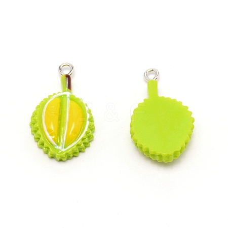 Resin Pendants RESI-WH0024-89-1
