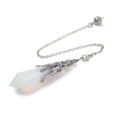 Opalite Pointed Dowsing Pendulum Big Pendants G-H285-06P-A26-1