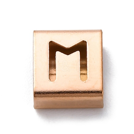 Ion Plating(IP) 304 Stainless Steel Square Slide Charms STAS-L132-22M-RG-1