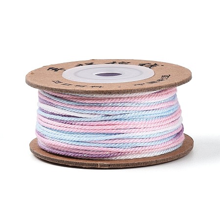 30M Segment Dyed Macrame Cotton Cord OCOR-T018-01M-1