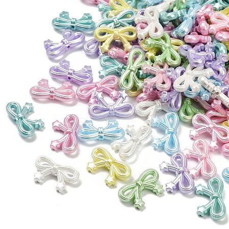 Opaque Acrylic Imitation Pearl Beads X-OACR-B031-50-1