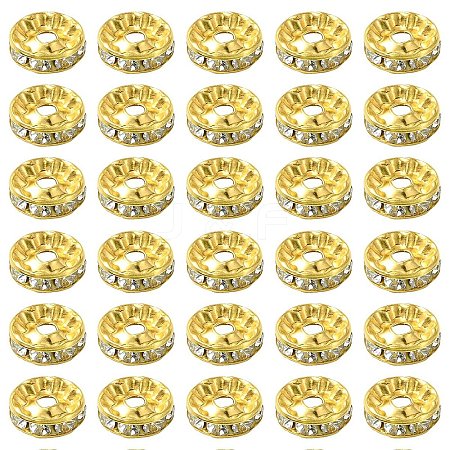 150Pcs 3 Styles Iron Rhinestone Spacer Beads RB-YW0001-13G-1