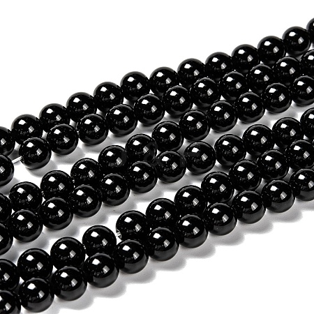 Natural Eyeless Obsidian Beads Strands LS-G-K123-06-12mm-1