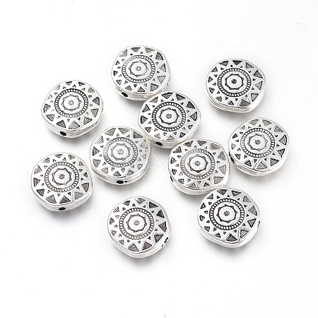 Tibetan Style Alloy Beads TIBE-G020-19AS-1