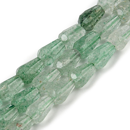 Natural Green Strawberry Quartz  Beads Strands G-C080-B04-01A-1