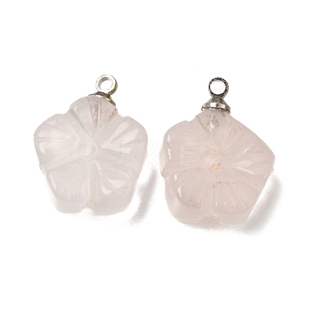Natural Rose Quartz Pendants GG-CBA487A-01P-03-1