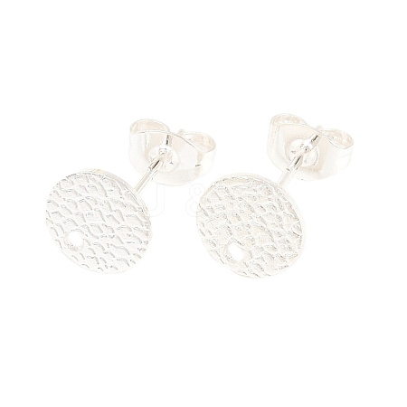304 Stainless Steel Stud Earring Findings STAS-O119-15B-S-1