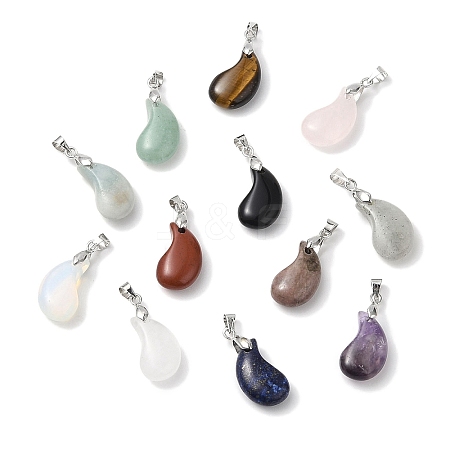 Natural & Synthetic Mixed Gemstone Pendants G-NH0025-14P-1