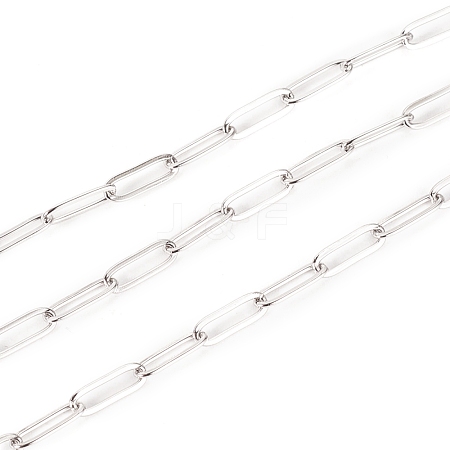 3.28 Feet 304 Stainless Steel Paperclip Chains X-STAS-K209-07P-1