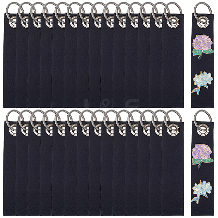 30Pcs Non-Woven Fabric Keychains KEYC-SP0001-64A-1